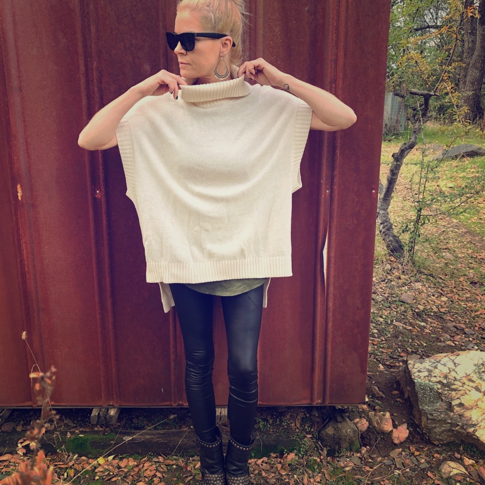 BCBG Cream Sweater Vest